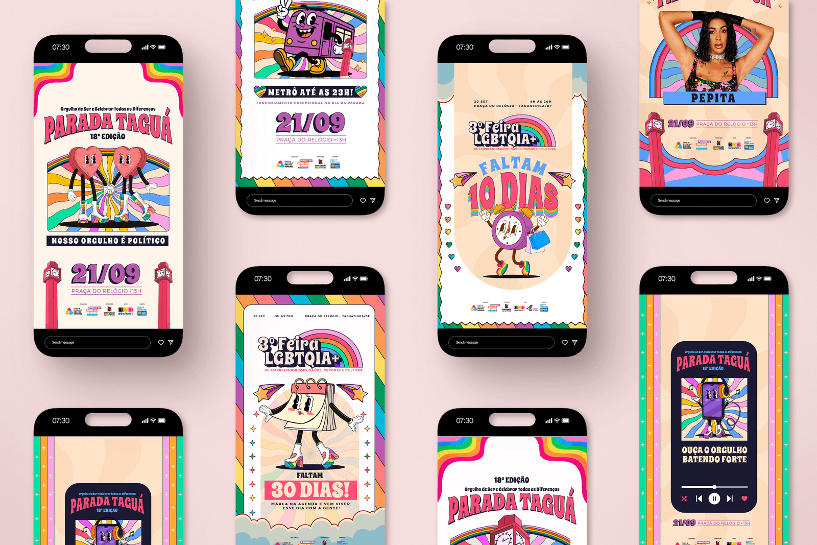 Stories da campanha da 18ª edição