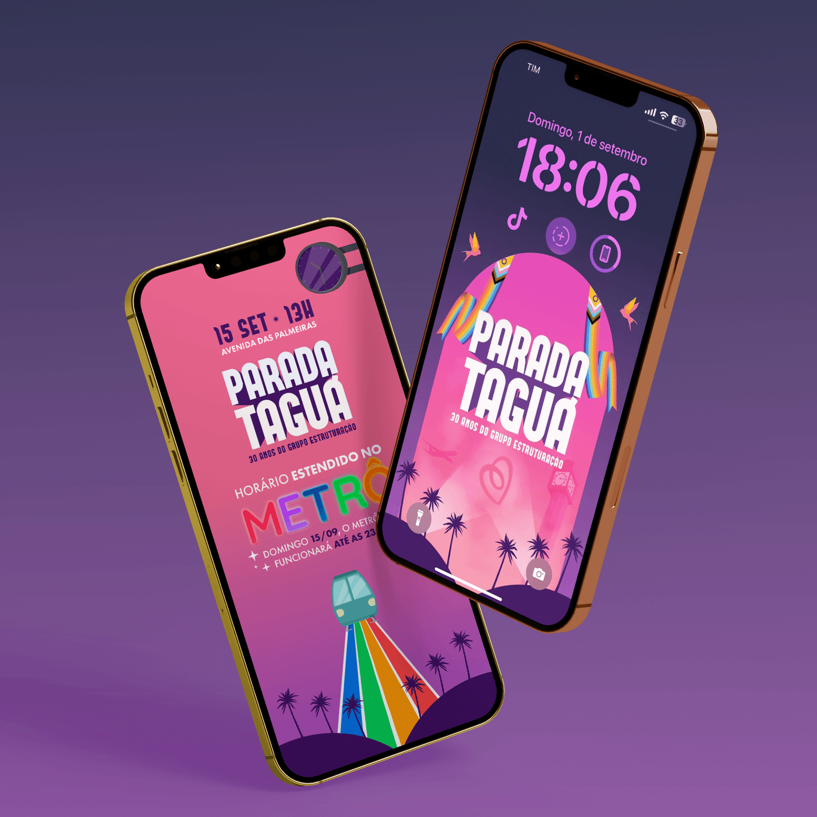 Stories e peças mobile da campanha